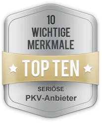 PKV Anbieter Top Ten