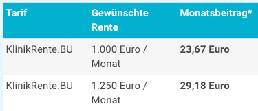 Swiss Life BU Beispiel Beamte