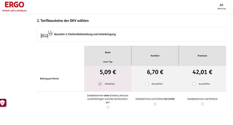 was-kostet-eine-chefarztbehandlung-krankenhaus-zusatzversicherung-ergo