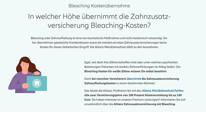 zaehne-bleaching-kosten-allianz-erstattung