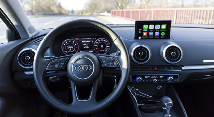 Das Interior eines der neueren Audi A3 Modelle